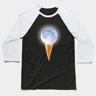 Moon Scoop Icecream Cone Baseball T-Shirt